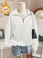 Sweat-shirt à capuche ample fendu - Vignette | URBAÏA