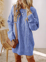 Acelitt Robe en tricot texturé - Vignette | URBAÏA