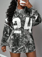 T-shirt ample à manches longues - Vignette | URBAÏA