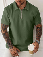 Polo zippé Manfinity Homme - Vignette | URBAÏA