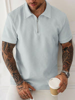 Polo zippé Manfinity Homme - Vignette | URBAÏA