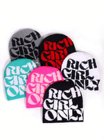 1 pièce Chapeau tricoté à motif jacquard lettres TiER NG pour hommes, style européen et américain, multicolore, en stock, automne/hiver, chaud et coupe-vent, bonnet de la Saint-Valentin pour tenue d'automne - Vignette | URBAÏA