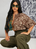 T-shirt SHEIN SXY à motif - Vignette | URBAÏA 