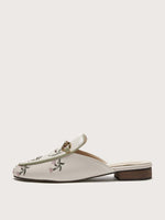 Mules plates brodé fleur - Vignette | URBAÏA 