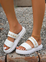 Sandales plates matelassé - Vignette | URBAÏA 