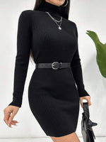 Robe pull à col roulé - Vignette | URBAÏA 