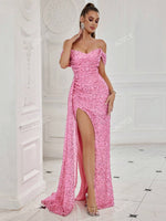 ADYCE Robe de soirée longue sexy - Vignette | URBAÏA 