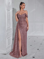 ADYCE Robe de soirée longue sexy - Vignette | URBAÏA 