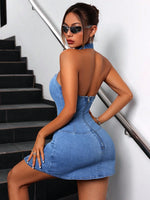 Robe d'été en denim SHEIN ICON - Vignette | URBAÏA 