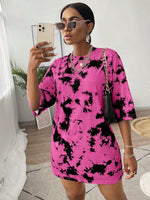 Robe t-shirt tie - Vignette | URBAÏA 