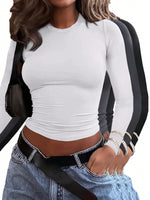 T-shirt décontracté à col - Vignette | URBAÏA 