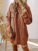 Acelitt Robe en tricot texturé - Vignette | URBAÏA 