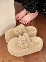 sandales à glissière fourrées - Vignette | URBAÏA 