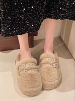 sandales à glissière fourrées - Vignette | URBAÏA 