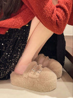 sandales à glissière fourrées - Vignette | URBAÏA 