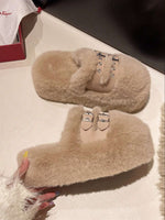 sandales à glissière fourrées - Vignette | URBAÏA 