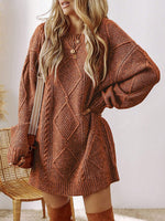 Acelitt Robe en tricot texturé - Vignette | URBAÏA 