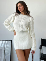 Robe col rond mini - Vignette | URBAÏA 