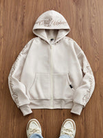 Sweatshirt à capuche tricoté - Vignette | URBAÏA 