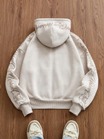 Sweatshirt à capuche tricoté - Vignette | URBAÏA 