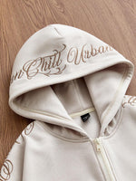 Sweatshirt à capuche tricoté - Vignette | URBAÏA 