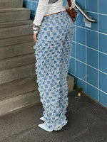 Pantalon en jean bleu - Vignette | URBAÏA 