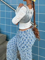 Pantalon en jean bleu - Vignette | URBAÏA 