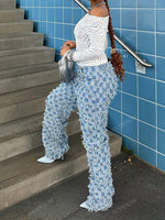 Pantalon en jean bleu - Vignette | URBAÏA 