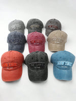1 pièce Casquette de baseball lavée, réglable, unisexe avec broderie "NEW YORK", chapeau décontracté offrant une protection solaire - Vignette | URBAÏA 