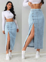 Jupe en jean SHEIN Tall - Vignette | URBAÏA 