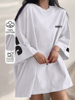 T-shirt DAZY surdimensionné - Vignette | URBAÏA 