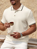 Polo de couleur unie Manfinity Homme - Vignette | URBAÏA 