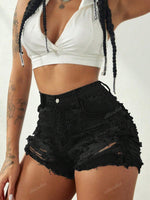 Short en jean style Rave Y2K - Vignette | URBAÏA 