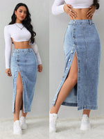 Jupe en jean SHEIN Tall - Vignette | URBAÏA 