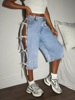 Short en jean Slaydiva - Vignette | URBAÏA 