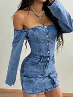 Robe en jean SHEIN ICON - Vignette | URBAÏA 