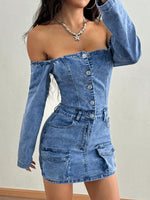 Robe en jean SHEIN ICON - Vignette | URBAÏA 