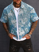 Chemise courtes en jacquard - Vignette | URBAÏA 