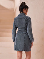 RueChic Robe en jean - Vignette | URBAÏA 