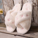 Mules brodées avec nœud - Vignette | URBAÏA 