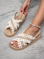 Sandales compensées à talon bas - Vignette | URBAÏA 