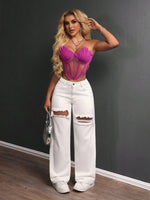 Jeans déchirés SHEIN SXY - Vignette | URBAÏA 