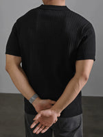 T-shirt à manches courtes côtelé - Vignette | URBAÏA 