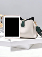 1 pièce Sac à bandoulière blocs de couleurs, sac bandoulière à fermeture éclair magnétique, sac à main pour femme, cadeau de la Saint-Valentin - Vignette | URBAÏA 