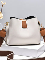 1 pièce Sac à bandoulière blocs de couleurs, sac bandoulière à fermeture éclair magnétique, sac à main pour femme, cadeau de la Saint-Valentin - Vignette | URBAÏA 