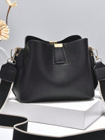 1 pièce Sac à bandoulière blocs de couleurs, sac bandoulière à fermeture éclair magnétique, sac à main pour femme, cadeau de la Saint-Valentin - Vignette | URBAÏA 