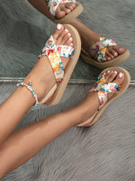 Sandales compensées à talon bas - Vignette | URBAÏA 