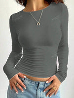 T-Shirt Décontracté Simple - Vignette | URBAÏA 