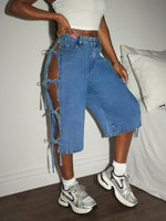 Short en jean Slaydiva - Vignette | URBAÏA 