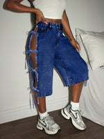 Short en jean Slaydiva - Vignette | URBAÏA 